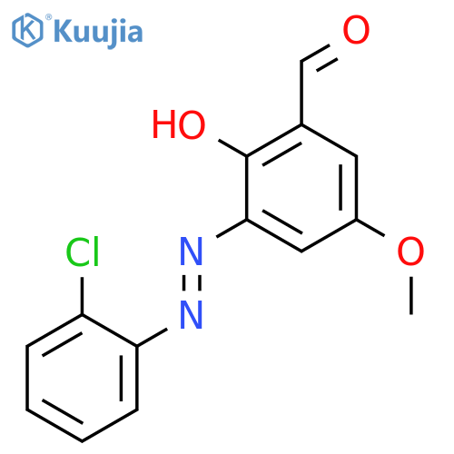 BENZALDEHYDE, 3-[(2-CHLOROPHENYL)AZO]-2-HYDROXY-5-METHOXY- structure