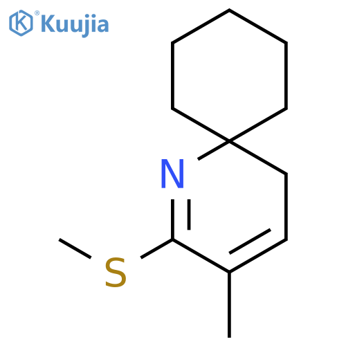 1-AZASPIRO[5.5]UNDECA-1,3-DIENE, 3-METHYL-2-(METHYLTHIO)- structure