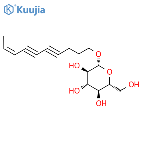(Z)-8-Decene-4,6-diynyl beta-D-glucopyranoside structure