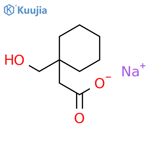 sodium 2-1-(hydroxymethyl)cyclohexylacetate structure