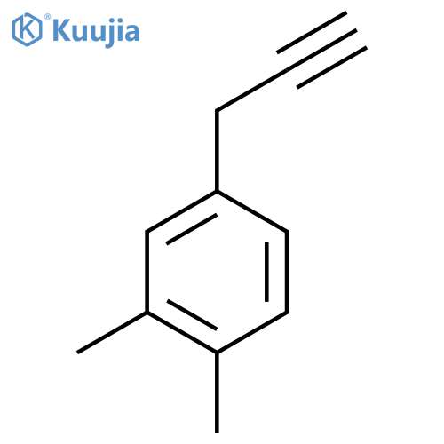 1,2-dimethyl-4-(prop-2-yn-1-yl)benzene structure
