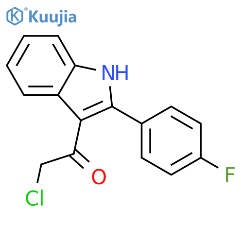 2-Chloro-1-2-(4-Fluorophenyl)-1h-Indol-3-YlEthan-1-One structure