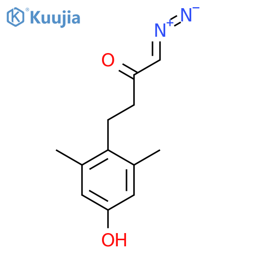 2-BUTANONE, 1-DIAZO-4-(4-HYDROXY-2,6-DIMETHYLPHENYL)- structure