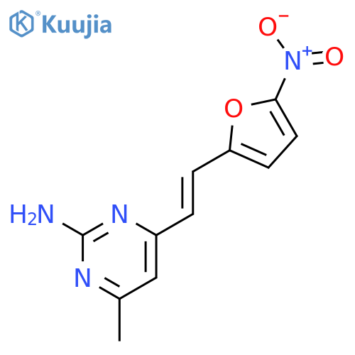 2-Pyrimidinamine, 4-methyl-6-[2-(5-nitro-2-furanyl)ethenyl]- structure