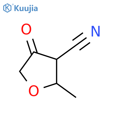 2-Methyl-4-oxotetrahydrofuran-3-carbonitrile structure
