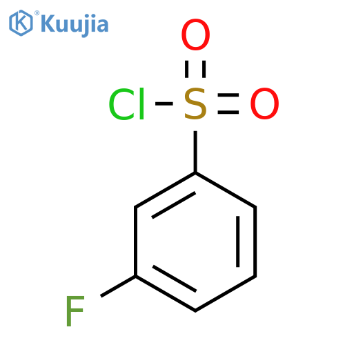 3-Fluorobenzenesulfonyl chloride structure