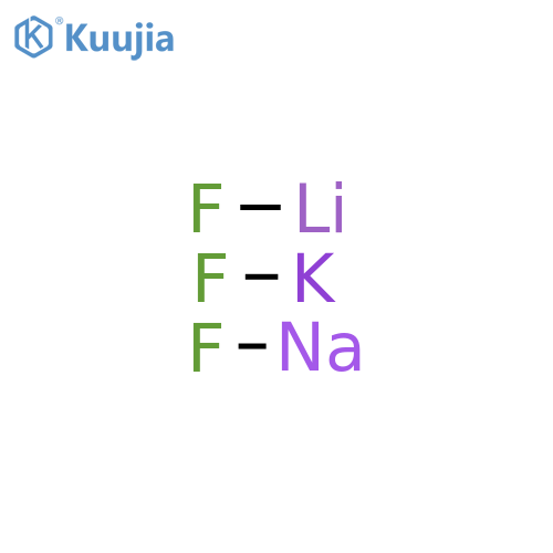 Lithium fluoride (LiF), mixt. with potassium fluoride (KF) and sodium fluoride (NaF) structure