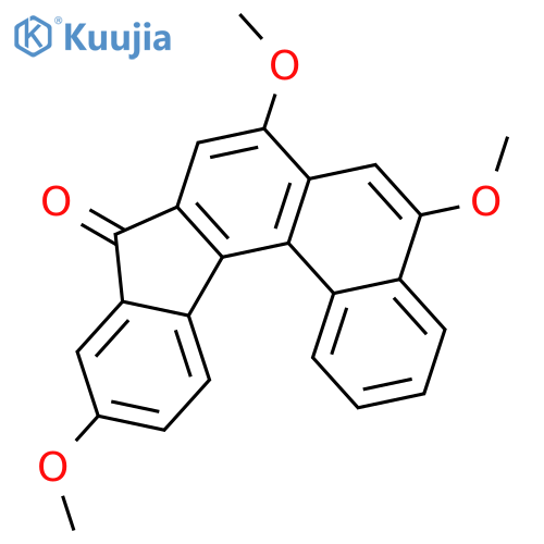9H-INDENO[2,1-C]PHENANTHREN-9-ONE, 5,7,11-TRIMETHOXY- structure