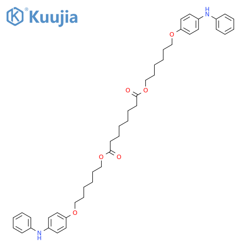 Bis[6-(4-anilinophenoxy)hexyl] octanedioate structure