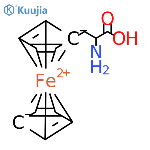 Ferrocene, (2-amino-2-carboxyethyl)- (9CI) structure