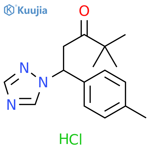 3-Pentanone, 4,4-dimethyl-1-(4-methylphenyl)-1-(1H-1,2,4-triazol-1-yl)-,hydrochloride structure