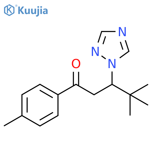 1-Pentanone, 4,4-dimethyl-1-(4-methylphenyl)-3-(1H-1,2,4-triazol-1-yl)- structure