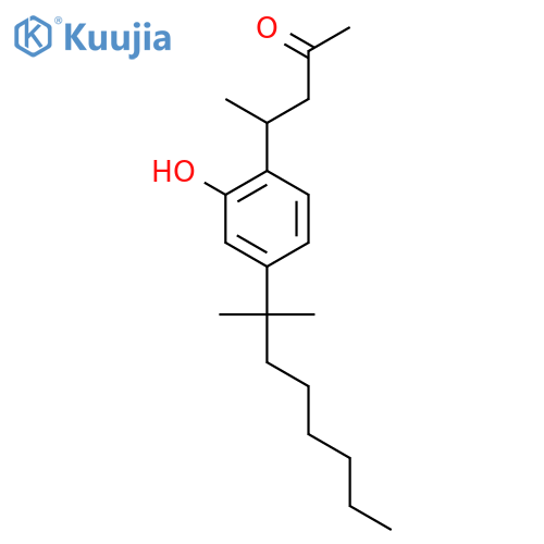 2-Pentanone, 4-[4-(1,1-dimethylheptyl)-2-hydroxyphenyl]- structure