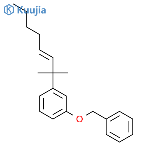 (Z)-1-(1,1-Dimethyl-2-heptenyl)-3-(benzyloxy)benzene structure