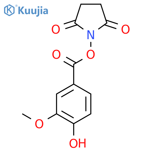 2,5-Pyrrolidinedione, 1-[(4-hydroxy-3-methoxybenzoyl)oxy]- structure