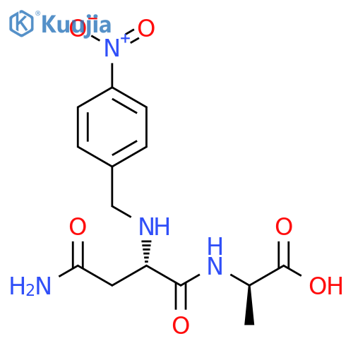 D-Alanine, N-[(4-nitrophenyl)methyl]-L-asparaginyl- structure