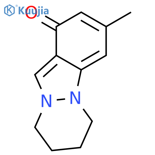 1H-PYRIDAZINO[1,2-A]INDAZOL-1-ONE, 6,7,8,9-TETRAHYDRO-3-METHYL- structure