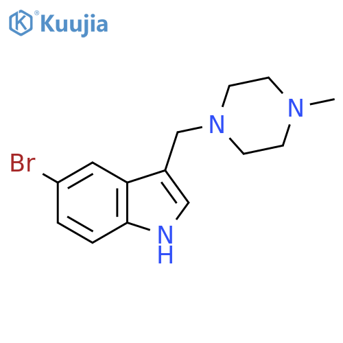 3-((4-Methylpiperazin-1-YL)methyl)-5-bromo-1H-indole structure