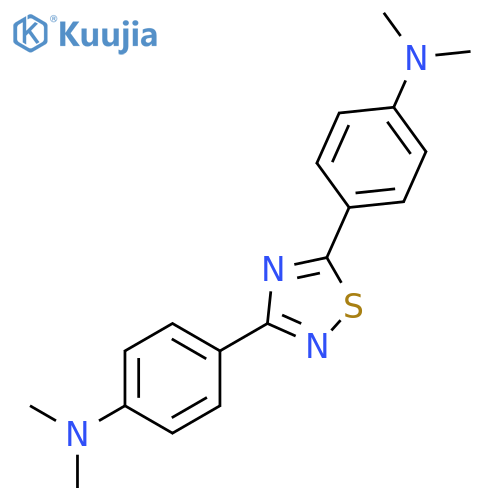 Benzenamine, 4,4'-(1,2,4-thiadiazole-3,5-diyl)bis[N,N-dimethyl- structure