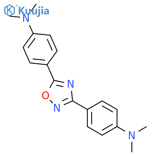 Benzenamine, 4,4'-(1,2,4-oxadiazole-3,5-diyl)bis[N,N-dimethyl- structure