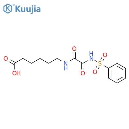 Hexanoic acid, 6-[[oxo[(phenylsulfonyl)amino]acetyl]amino]- structure