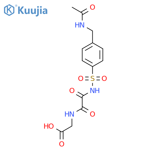 GLYCINE, N-[[4-[(ACETYLAMINO)METHYL]PHENYL]SULFONYL]-2-OXOGLYCYL- structure