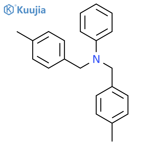 BENZENEMETHANAMINE, 4-METHYL-N-[(4-METHYLPHENYL)METHYL]-N-PHENYL- structure