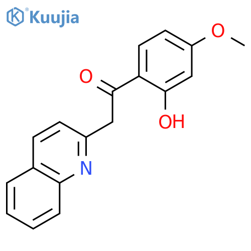 Ethanone, 1-(2-hydroxy-4-methoxyphenyl)-2-(2-quinolinyl)- structure