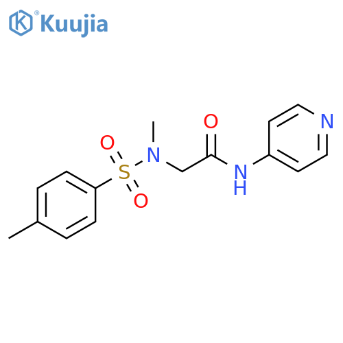 2-(N-methyl4-methylbenzenesulfonamido)-N-(pyridin-4-yl)acetamide structure