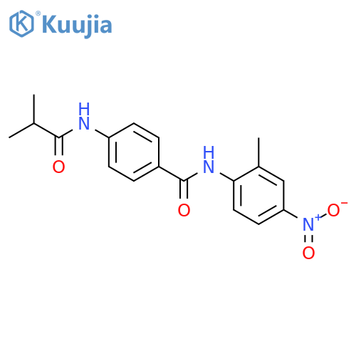 4-(isobutyrylamino)-N-(2-methyl-4-nitrophenyl)benzamide structure