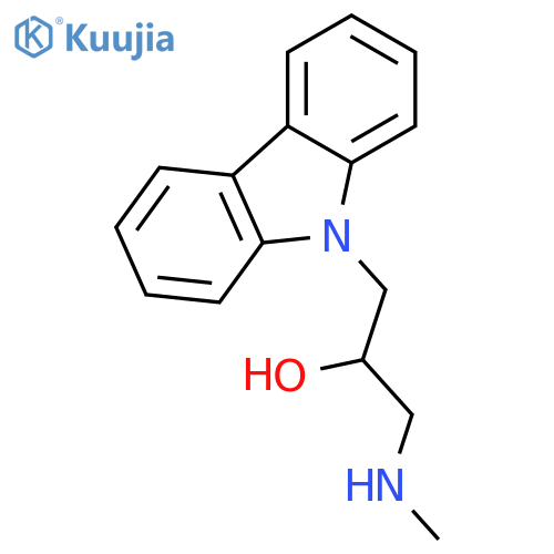1-(9H-carbazol-9-yl)-3-(methylamino)-2-propanol structure