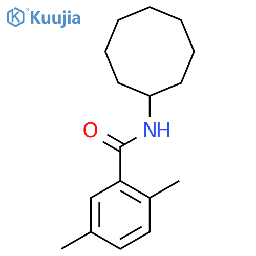 Benzamide,N-cyclooctyl-2,5-dimethyl- structure