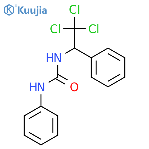 UREA, N-PHENYL-N'-(2,2,2-TRICHLORO-1-PHENYLETHYL)- structure