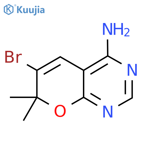 6-Bromo-7,7-dimethyl-7H-pyrano[2,3-d]pyrimidin-4-amine structure