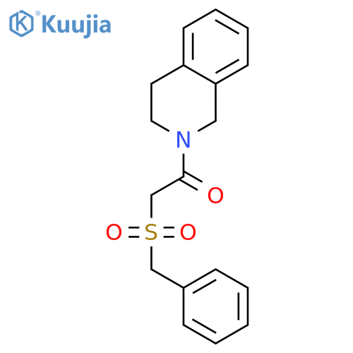 2-phenylmethanesulfonyl-1-(1,2,3,4-tetrahydroisoquinolin-2-yl)ethan-1-one structure