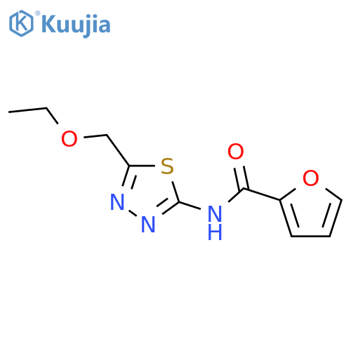 2-Furancarboxamide,N-[5-(ethoxymethyl)-1,3,4-thiadiazol-2-yl]-(9CI) structure
