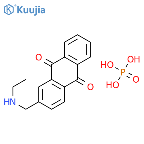 9,10-ANTHRACENEDIONE, 2-[(ETHYLAMINO)METHYL]-, PHOSPHATE (1:1) structure