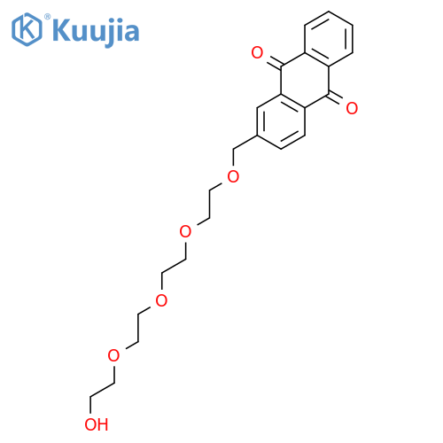 9,10-Anthracenedione, 2-(13-hydroxy-2,5,8,11-tetraoxatridec-1-yl)- structure