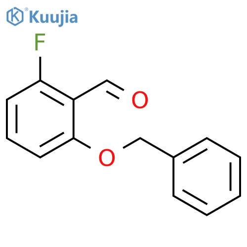 Benzaldehyde, 2-fluoro-6-(phenylmethoxy)- structure