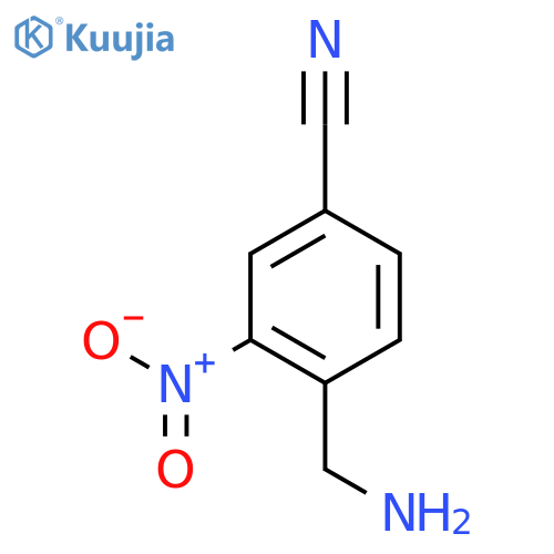 4-(aminomethyl)-3-nitrobenzonitrile structure