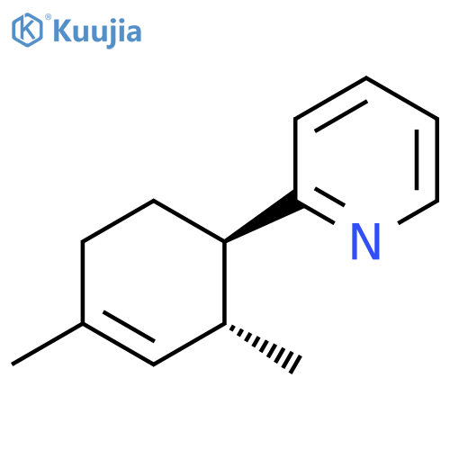 Pyridine, 2-[(1R,2R)-2,4-dimethyl-3-cyclohexen-1-yl]- structure