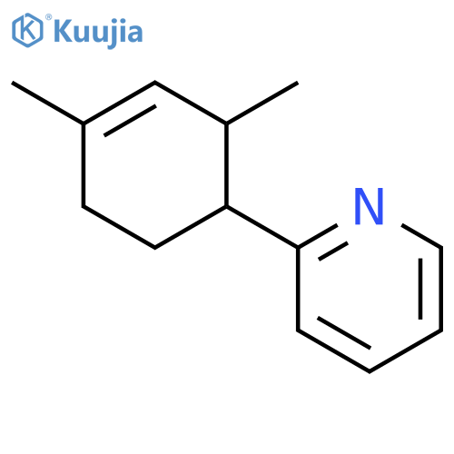 Pyridine, 2-[(1R,2S)-2,4-dimethyl-3-cyclohexen-1-yl]- structure