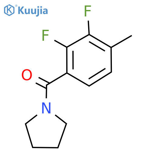 (2,3-difluoro-4-methylphenyl)(pyrrolidin-1-yl)methanone structure