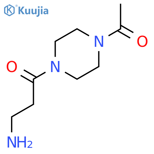 1-(4-acetylpiperazin-1-yl)-3-aminopropan-1-one structure