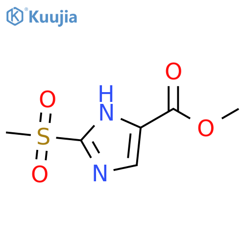 1H-Imidazole-4-carboxylic acid, 2-(methylsulfonyl)-, methyl ester structure