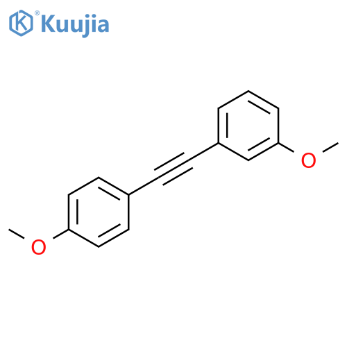 BENZENE, 1-METHOXY-3-[(4-METHOXYPHENYL)ETHYNYL]- structure