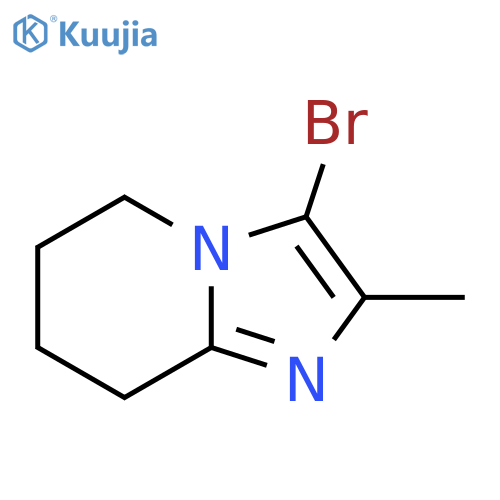 3-Bromo-2-methyl-5,6,7,8-tetrahydroimidazo[1,2-a]pyridine structure