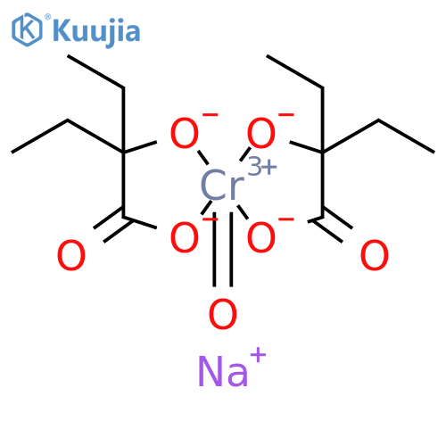 Chromate(1-),bis[2-ethyl-2-hydroxybutanoato(2-)-O1,O2]oxo-, sodium (9CI) structure