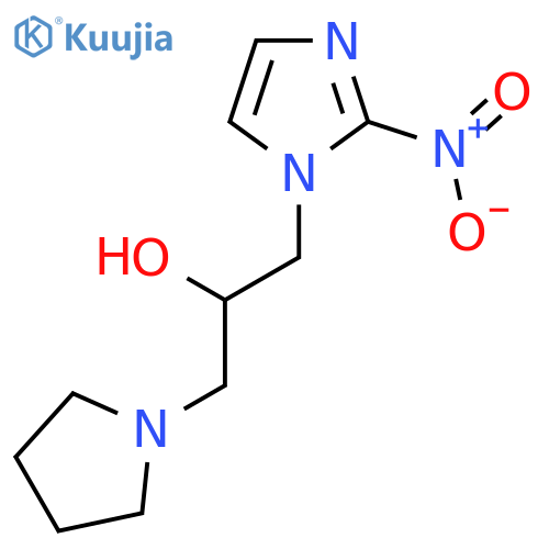 1-(2-nitro-1H-imidazol-1-yl)-3-(pyrrolidin-1-yl)propan-2-ol structure