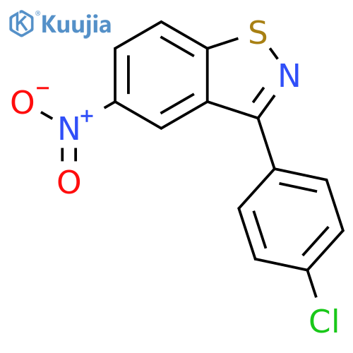 1,2-Benzisothiazole, 3-(4-chlorophenyl)-5-nitro- structure